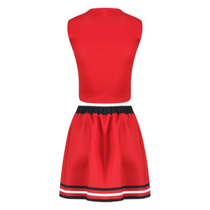 Conjunto de Top y Falda de Animadora para Mujer, Disfraz de Animadora para Cosplay, Halloween, Fiestas, Diseño Personalizado, Elegante y Cómodo - Product Image 4