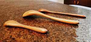 Cuillère en noyer artisanale, cuillère en bois classique de qualité supérieure, cuillère avec finition à grain naturel, cuillère de service en bois faite à la main - Product Image 5
