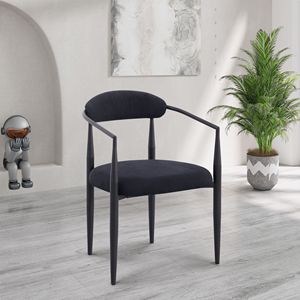 Set di 2 Sedie da Pranzo Woker in Stile Mid-Century Modern, Sedie per Cucina e Sala da Pranzo con Schienale in Boucle e Rivestimento in Sherpa - Product Image 1