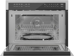 24 Inch Built-in Convection Oven and Microwave Combination with Broil, Soft Close Door, 1000 Watt <b>Power</b>, Stainless Steel Finish - Product Image 3