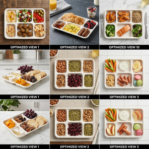 ถาดอาหารชานอ้อยย่อยสลายได้ 6 ช่อง ปลอดสารพลาสติก ใช้กับไมโครเวฟได้ - Product Image 6
