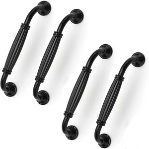 Solid Brass <b>Gold</b> Cabinet Pulls, Brushed Brass Modern Drawer Pulls for <b>Kitchen</b>, Bathroom, Wardrobe Brass <b>Handle</b> - Product Image 5