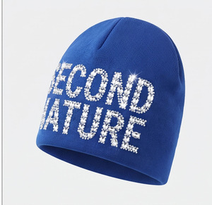 Unisex Rhinestone <b>Beanie</b> <b>Fleece</b> Cap Unisex Knit <b>Beanie</b> Cap Soft Winter Warm Cuffed <b>Beanie</b> Hat Unisex 100% Acrylic Warm Hat - Product Image 4