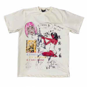 เสื้อเชิ้ตผู้ชายลำลองขายส่ง ผ้าฝ้ายซาติน 100% ระบายอากาศได้ดี ไซส์ใหญ่ ลายสก็อต ฤดูร้อน ทรงหลวม โลโก้ด้านหน้า สไตล์ไฮสตรีท แขนครึ่งตัว - Product Image 2