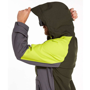 Conjunto de Chaqueta <span class=keywords><strong>Anorak</strong></span> y Pantalones Cargo para <span class=keywords><strong>Hombre</strong></span>, Color Amarillo Neón Oliva, Reflectante, Impermeable 10.000 mm, Cortavientos, para Esquí - Product Image 6