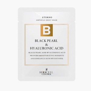 [ROOICELL] Masque en tissu Eterno Black Pearl & Acide Hyaluronique Soin Coréen 25ml 10 Masques Hydratants en Tissu - Product Image 4