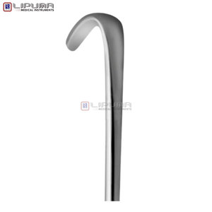 Lot de 6 crochets Spay Snook de 8 pouces, instrument médical vétérinaire chirurgical, à pointe arrondie de 12 mm avec manche plat - Product Image 5