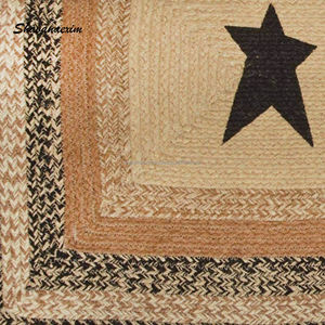 New Design Jute Door Rug for Farmhouse Door Washable Rectangle Shape Designer Floor Carpet Jute <b>Outdoor</b> <b>Mat</b> From India - Product Image 2