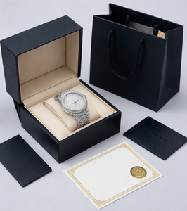 Reloj de Lujo con Diamantes, Acero Inoxidable, Cuarzo, para Hombre, Esfera de Cristal, Estilo Ejecutivo, Hip Hop, Regalo, Estilo Premium - Product Image 6