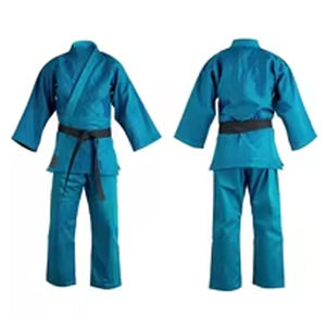 Combinaison de karaté en tissu satiné personnalisé, unisexe, entraînement sportif, logo sublimé, judo - Product Image 1