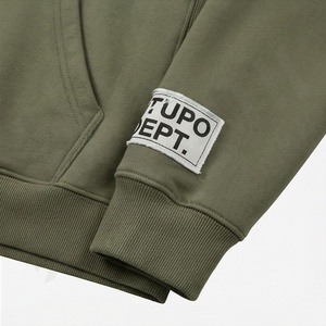 Sweat-shirts à capuche oversize en crochet pour hommes, personnalisables, respirants, 100 % coton, impression personnalisée, logo de marque, haut en molleton personnalisé - Product Image 6