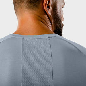 Nouveauté 2025 : T-shirts de sport pour hommes 100 % coton, séchage rapide, respirants, impression de logo personnalisée, vêtements de fitness OEM - Product Image 4