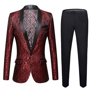 Nouveau Costume Homme Élégant et Brillant par Sublimation, pour Affaires, Mariage, Cérémonie ou Tenue Décontractée, Pantalon et Veste, Fabrication Usine - Product Image 4