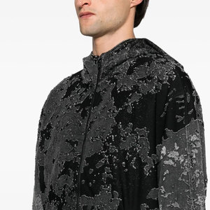 Sweat à capuche streetwear en coton 100% de qualité supérieure, effet vieilli, délavé à la pierre, style vintage, par fabricant OEM - Product Image 4