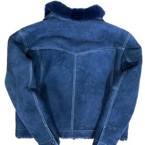 Genuine Leather <b>Shearling</b> <b>Jacket</b> <b>Men's</b> Winter Aviator Coat Soft Fur Lining Premium Warm Biker Outerwear Timeless Fashion - Product Image 4