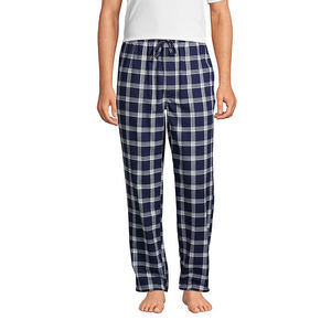 Wholesale 100% Cotton Flannel Long Sleeve Casual Pajama Pants Men's Plaid Heat-Transfer Printed Homewear <b>Trousers</b> <b>Elastic</b> <b>Waist</b> - Product Image 5