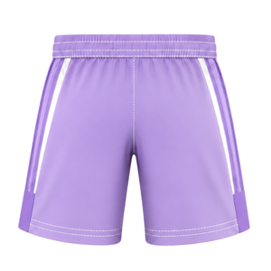 Pantalones Cortos de Rugby Blancos con Lavanda Personalizados, Uniforme de Equipo Transpirable y Ligero, Ropa Deportiva de Entrenamiento Personalizada, Pantalones Cortos Deportivos de Alto Rendimiento - Product Image 2
