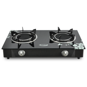 Gmax GL-702I Portable Gas <b>Stove</b> Infrared 2 Burner with Cast Iron Tempered Glass Stainless Steel Surface for Cooking for Hotels - Product Image 4