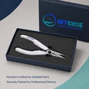 Pince à bec de chat professionnelle pour bijoux, à mâchoires dentelées de précision, à ressort, avec poignée ergonomique - Product Image 6