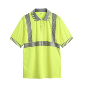Camiseta de Seguridad de Alta Visibilidad para Hombre, Camiseta Reflectante de Dos Tonos, Ropa de Trabajo de Seguridad para la Construcción, Uniforme de Protección de Alta Visibilidad - Product Image 2