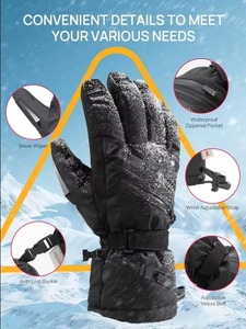 Ski Waterproof Winter <b>Gloves</b> Anti Slip Windproof <b>Warm</b> Men Women Touchscreen Driving Cycling Hiking Running - Product Image 4