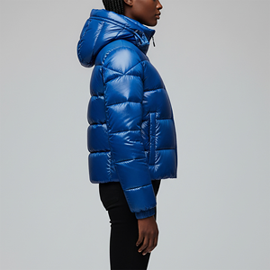 Chaqueta Acolchada para Mujer, Gruesa y Aislante, con Tejido Impermeable, Chaqueta Acolchada de Nailon con Acabado Mate, de Alta Calidad - Product Image 3