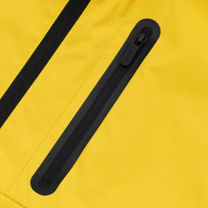 Veste coupe-vent imperméable respirante à capuche en toile softshell avec logo frontal pour l'hiver - Product Image 4