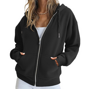 Sudaderas con Cremallera Personalizadas para Hombre y Mujer, Tela Suave y Transpirable, Sudadera con Capucha y Cremallera Completa, Proveedor de Ropa al por Mayor de Marca Privada - Product Image 1