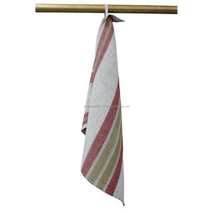 Eco Friendly Sustainable Flax Linen Checkered Woven Tea Towel Lightweight Kitchen Dish <b>Cloth</b> Fast Dry Long Lasting Quality - Product Image 6