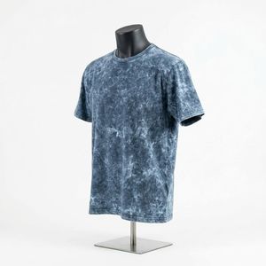 เสื้อยืดผู้ชายแบบสั่งทำพิเศษ ล้างสีแบบแอซิดวอช ผ้าฝ้าย 100% ดีไซน์ทันสมัย เสื้อยืดผู้ชายทรงหลวมไหล่ตก ล้างสีแบบแอซิดวอช - Product Image 3