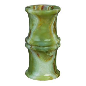 Jarrones de mármol ónix natural de primera calidad para una decoración elegante del hogar y un estilo artístico en la mesa. Jarrones de mármol ónix para áreas de estar. - Product Image 3
