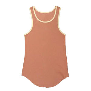 Débardeur en tricot uni à col rond pour homme, coupe ajustée, vêtements de sport décontractés - Product Image 4