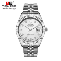 Montre mécanique automatique pour homme TEVISE 629, cadran squelette, bracelet en acier inoxydable, lumineuse, étanche, montre-bracelet pour affaires, vente en gros