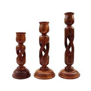 Portavelas de madera de Sheesham con incrustaciones de hueso, forma cuadrada, hechos a mano, OEM, personalizados, al por mayor |   Aqudus Saleem India - Product Image 4