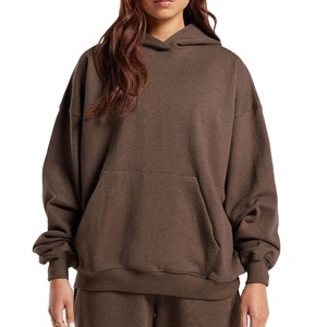 Sudadera con capucha de terciopelo y algodón para mujer, cuello en V, oversize, manga larga, estilo urbano, informal y cómoda para otoño/invierno - Product Image 1