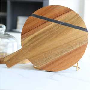 Planche à découper en bois au design moderne, qualité supérieure, plateau de service pour fromage, fabrication artisanale, durable, indispensable en cuisine - Product Image 4