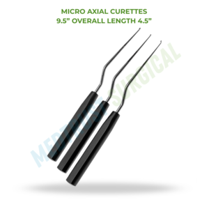 Micro Curetas Axiales de 9.5 Pulgadas, Instrumento Quirúrgico para Neurocirugía de Columna, Herramienta de Cureta Ósea Quirúrgica - Product Image 2
