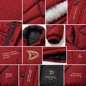 Men’s Outdoor Puffer Jacket Lightweight Warm Insulated Waterproof Winter Coat Custom Logo Factory - Product Image 5