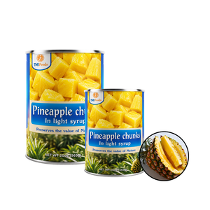 International Standard Vietnam Factory Big Sale Deeply Sweet Canned <b>Pineapple</b> Chunks in <b>Light</b> Syrup Bulk Supply - Product Image 1