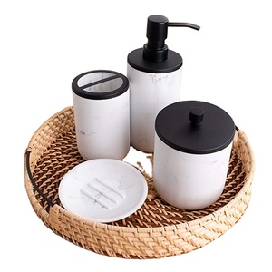 ถาดหวายสานทรงกลมทันสมัยถาดอาหารถาดชาและกาแฟเครื่องครัวสำหรับขายส่ง - Product Image 1