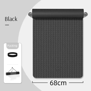 183x68Cm Fitness Yoga Mat Water Resistant Grounding Design 6/8/10Mm - Product Image 1
