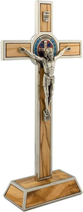 Croix murale religieuse catholique Saint Benoît avec Jésus-Christ sur la croix, décoration murale pour la maison et l'église, crucifix pour étudiants - Product Image 6