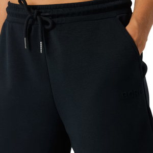 Custom <b>Womens</b> Black Fleece <b>Shorts</b> Elastic Waist Drawstring Side Pockets Relaxed Fit Casual Daily Loungewear OEM Wholesale <b>Shorts</b> - Product Image 3