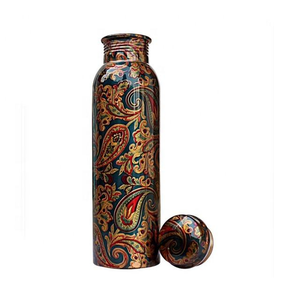 Botella de agua para el cuidado de la salud hecha de cobre puro, botella de cobre al por mayor, botella de cobre India - Product Image 3