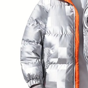 New Style Adjustable <b>Winter</b> Canvas Puffer <b>Jacket</b> for man Front Hooded Design Customizable Color Size High Quality Bamboo - Product Image 5