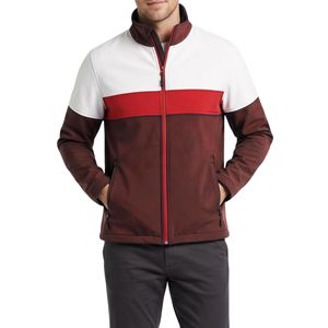 Chaquetas Softshell de Forro Polar Marrón, Texturizadas, con Cierre Completo, Aislamiento Térmico para Invierno, Chaquetas Cómodas - Product Image 3