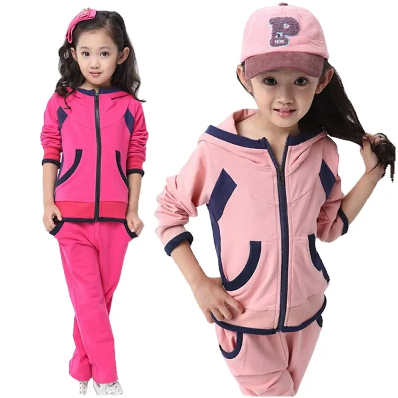 Großhandel Günstige Custom Herbst Jungen Mädchen Trainings anzug Kinder Designer Kleidung Boutique Trainings anzug für Kinder