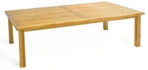 Mobilier rectangulaire en bois massif, chaises de salle à manger d'extérieur, dessus de table en bois de café pour restaurant - Product Image 2