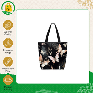 Bulk Exporter Selling High Quality Eco-Friendly All-Over Printed Dyed Canvas Shopping Shoulder <b>Bag</b> with <b>Long</b> Tape Handle - Product Image 2