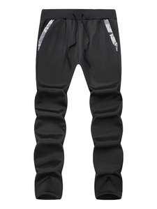 <b>Mens</b> Winter Solid Sweatshirt Set Outdoor Sports Stand Collar <b>Jacket</b> Casual Trendy Two-Piece Solid <b>Pullover</b> 100% Cotton Quick Dry - Product Image 4